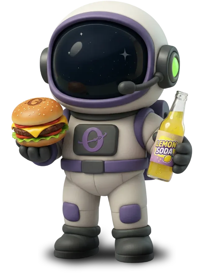 Placeholder de mascote segurando uma caneca